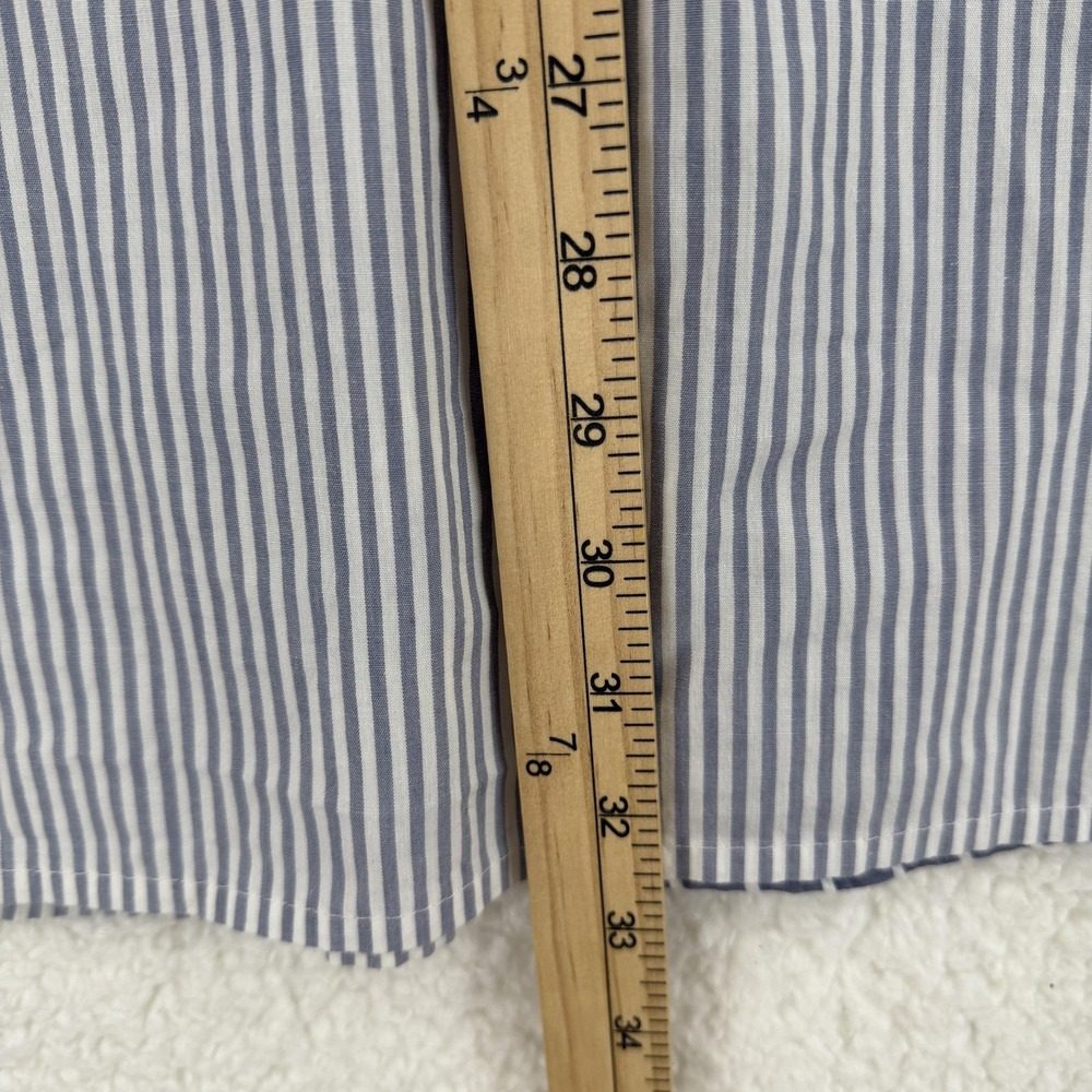 Abercrombie & Fitch Shirt Dress Womens Small Blue Stripe Button Tunic Minimalist - Picture 4 of 7